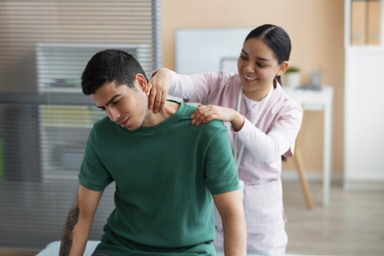 Manual therapy for neck and shoulder pain